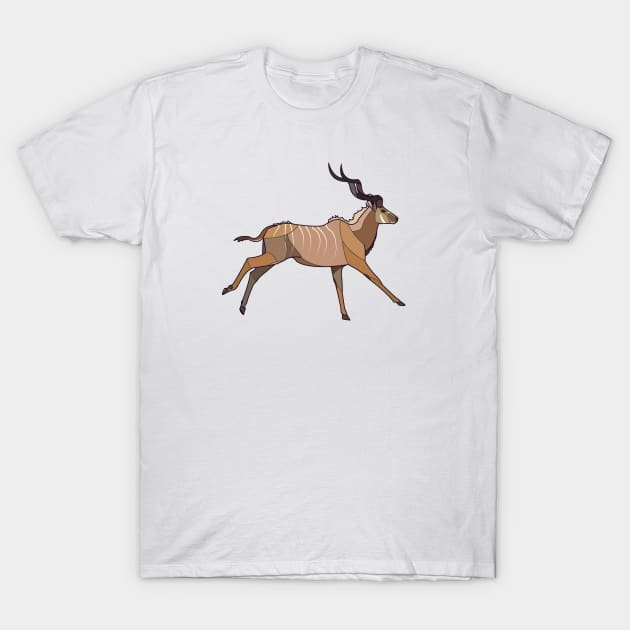 Geometric Antelope T-Shirt by CloudWalkerDesigns